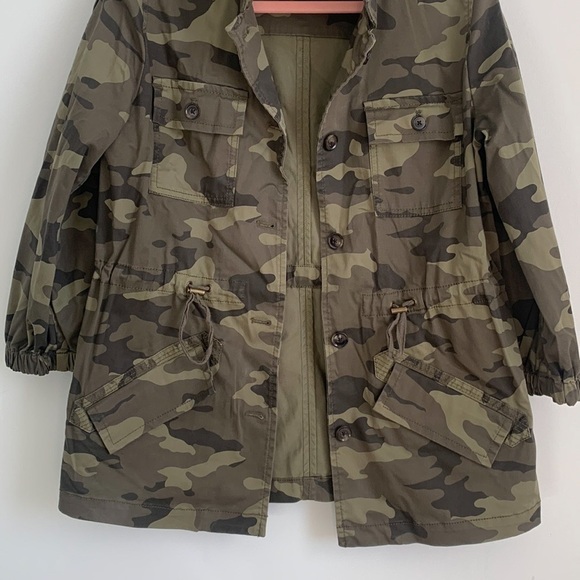 Banana Republic Oversized Camo Military Army Jacket Small - Picture 8 of 15